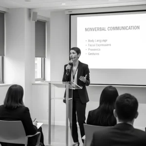 Conferencia sobre comunicación no verbal.