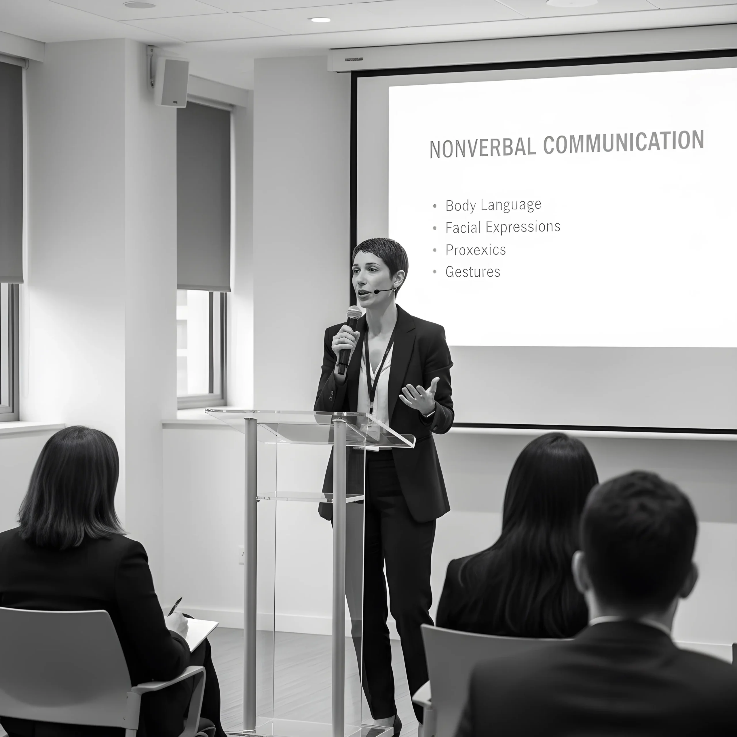 Conferencia sobre comunicación no verbal.