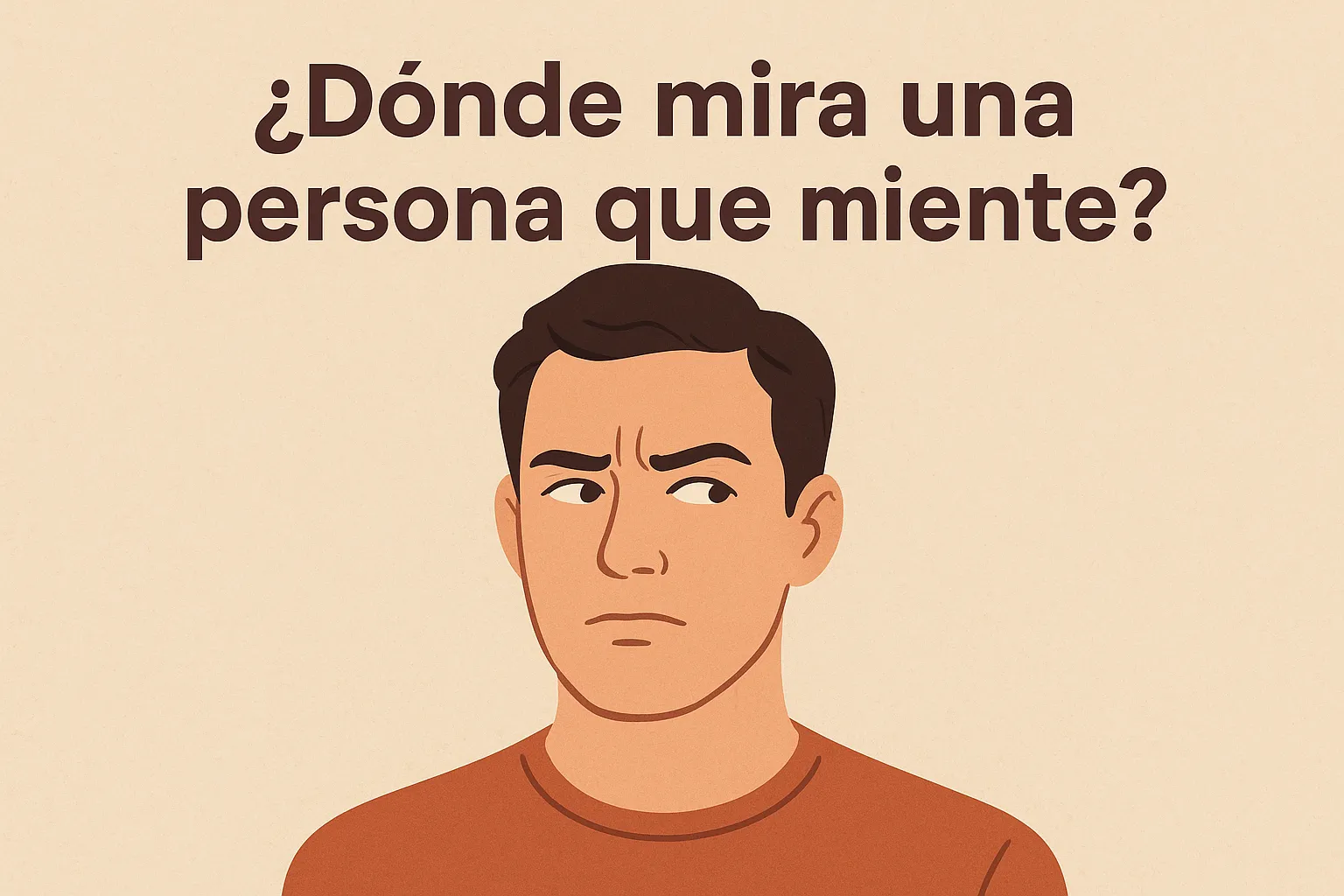 ¿Dónde mira una persona que miente?