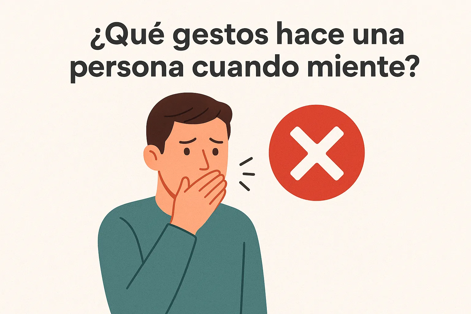 ¿Qué gestos hace una persona cuando miente?